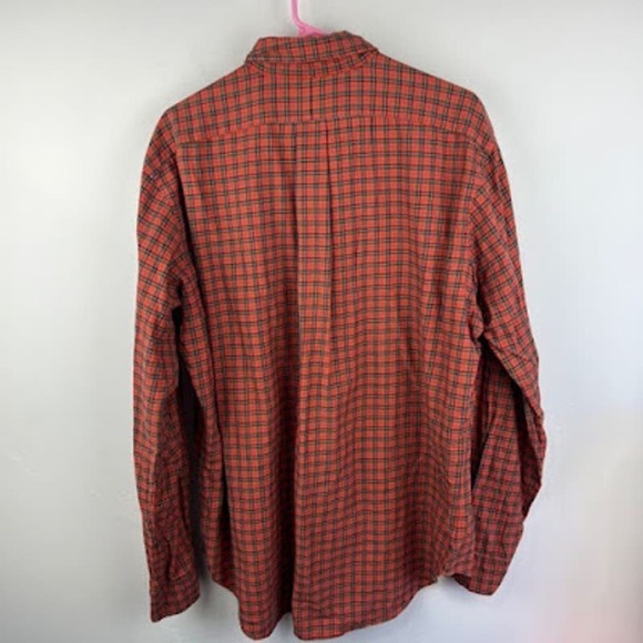 Ralph Lauren Orange plaid classic fit long sleeve button down shirt size Large - Picture 4 of 5